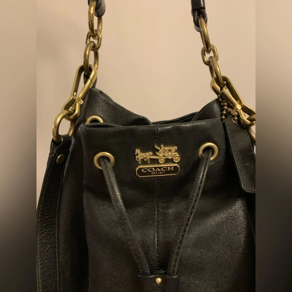 Coach Drawstring Bucket Sachel - Picture 2 of 5